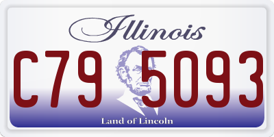 IL license plate C795093
