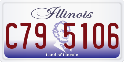 IL license plate C795106