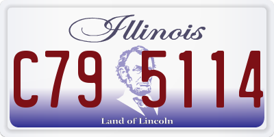 IL license plate C795114