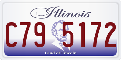 IL license plate C795172