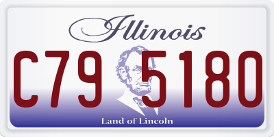 IL license plate C795180