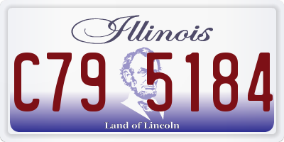 IL license plate C795184