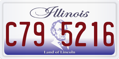 IL license plate C795216