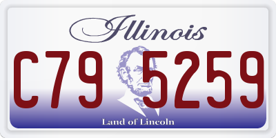 IL license plate C795259