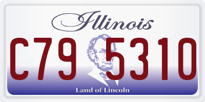IL license plate C795310
