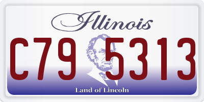 IL license plate C795313