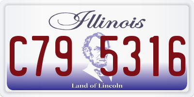 IL license plate C795316