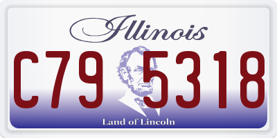 IL license plate C795318