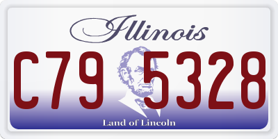 IL license plate C795328