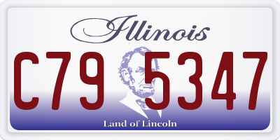 IL license plate C795347