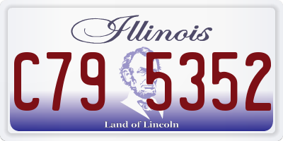 IL license plate C795352