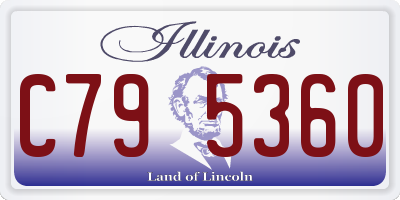 IL license plate C795360