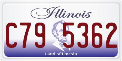 IL license plate C795362
