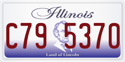 IL license plate C795370