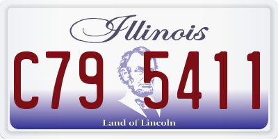 IL license plate C795411