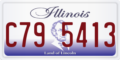 IL license plate C795413