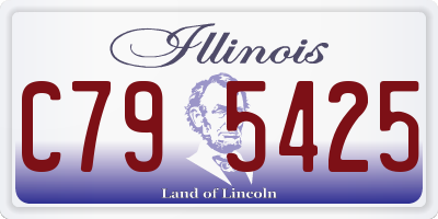IL license plate C795425