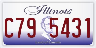 IL license plate C795431