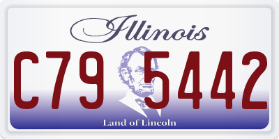IL license plate C795442