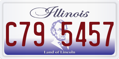 IL license plate C795457