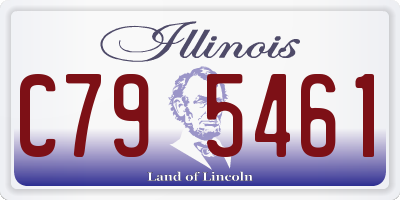 IL license plate C795461
