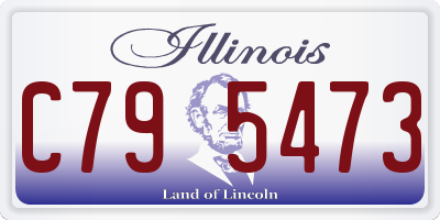IL license plate C795473