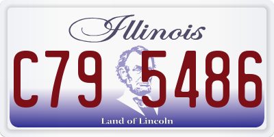 IL license plate C795486