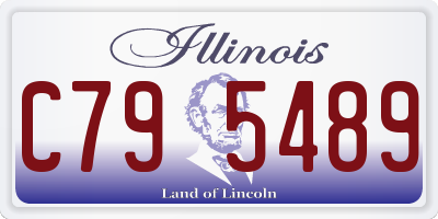 IL license plate C795489