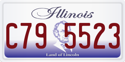 IL license plate C795523