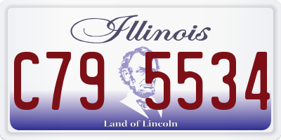 IL license plate C795534