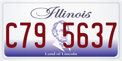 IL license plate C795637