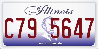 IL license plate C795647