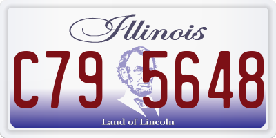 IL license plate C795648