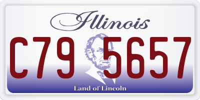 IL license plate C795657
