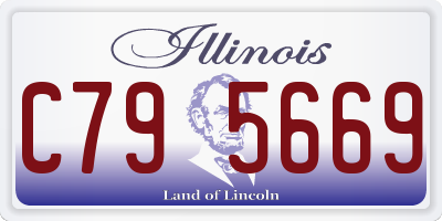 IL license plate C795669