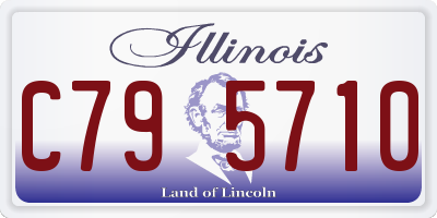 IL license plate C795710