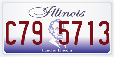 IL license plate C795713
