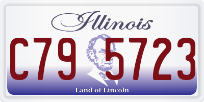 IL license plate C795723