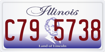 IL license plate C795738