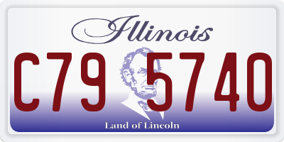 IL license plate C795740