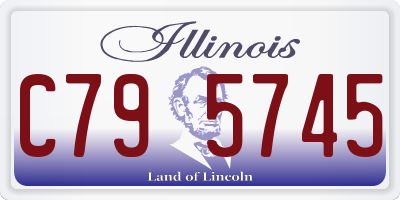 IL license plate C795745