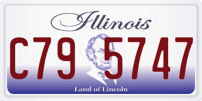 IL license plate C795747