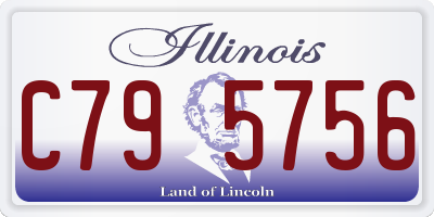 IL license plate C795756