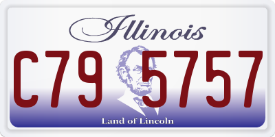 IL license plate C795757