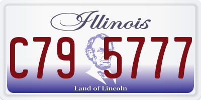 IL license plate C795777