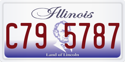 IL license plate C795787