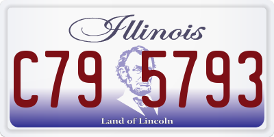 IL license plate C795793