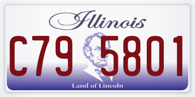 IL license plate C795801