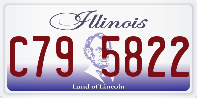 IL license plate C795822