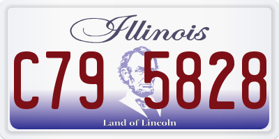 IL license plate C795828